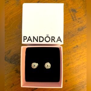Pandora Love Knot stud earrings